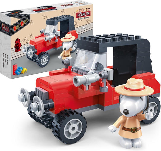 BanBao Snoopy Secret Agent Car 7527