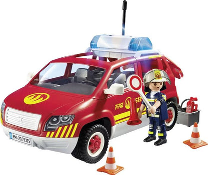 Playmobil Fire Chief's Car with Lights and Sound 71375