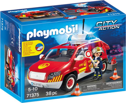 Playmobil Fire Chief's Car with Lights and Sound 71375