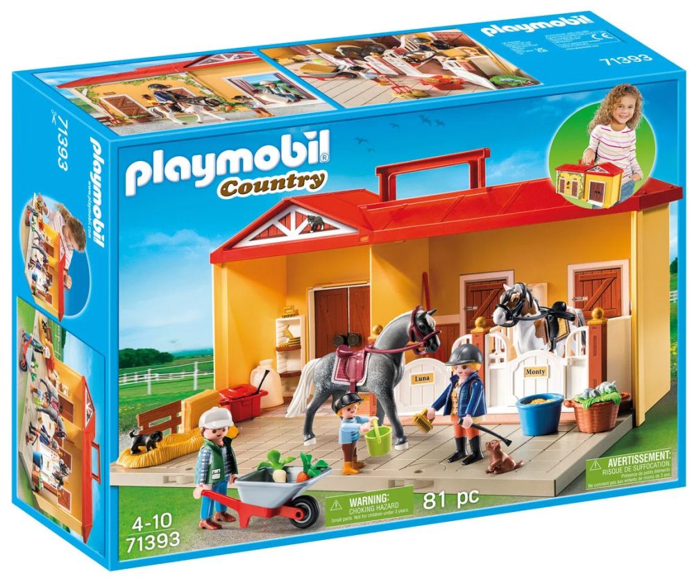 Écurie transportable Playmobil 71393