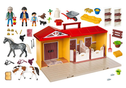 Écurie transportable Playmobil 71393