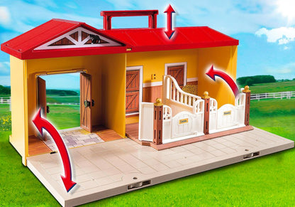 Écurie transportable Playmobil 71393