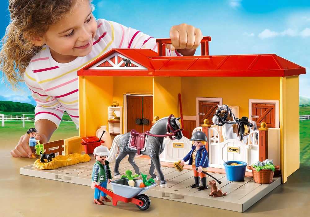 Écurie transportable Playmobil 71393