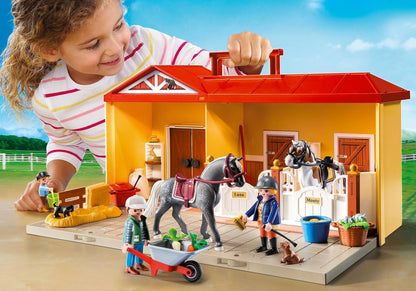 Écurie transportable Playmobil 71393