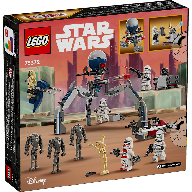 LEGO Star Wars: Clone Trooper &amp; Battle Droid Battle Pack 75372