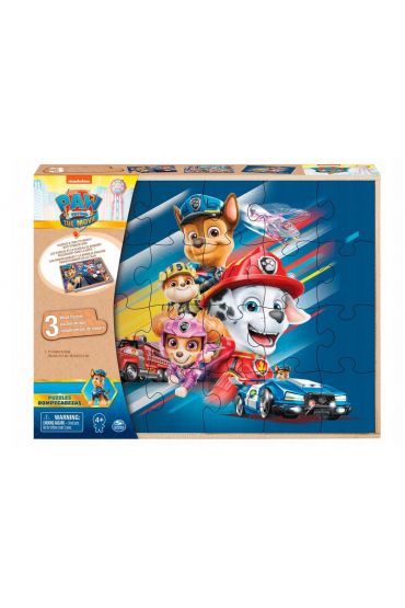 PAW Patrol Houten Puzzel 3x24