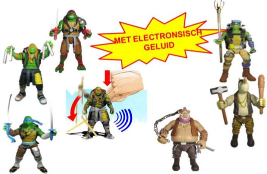 Teenage Mutant Ninja Turtles Movie 2 Deluxe Electronic Figures