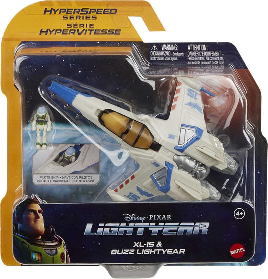 Disney Pixar Lightyear Hyperspeed Series XL-01 Spaceship & Buzz Lightyear - Mattel