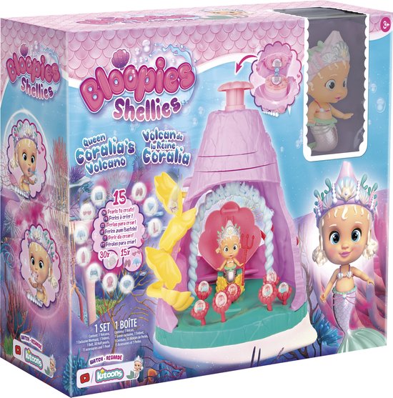 Bloopies Shellies Queen Coralia's Volcano Playset