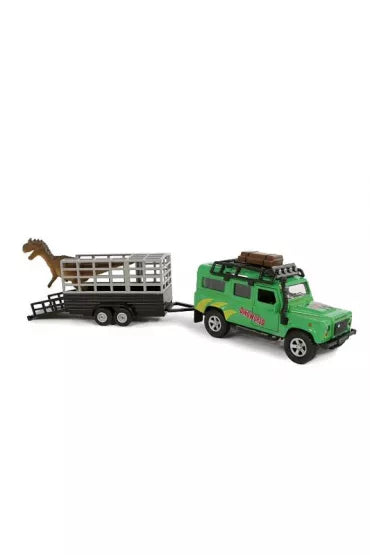 Kids Globe Die-cast Car with Horse Trailer Pink, 1:32