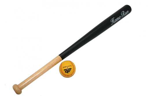 Honkbalknuppel met bal 66cm
