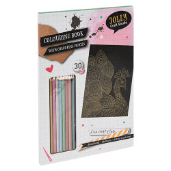Coloring Book with 8 Pencils