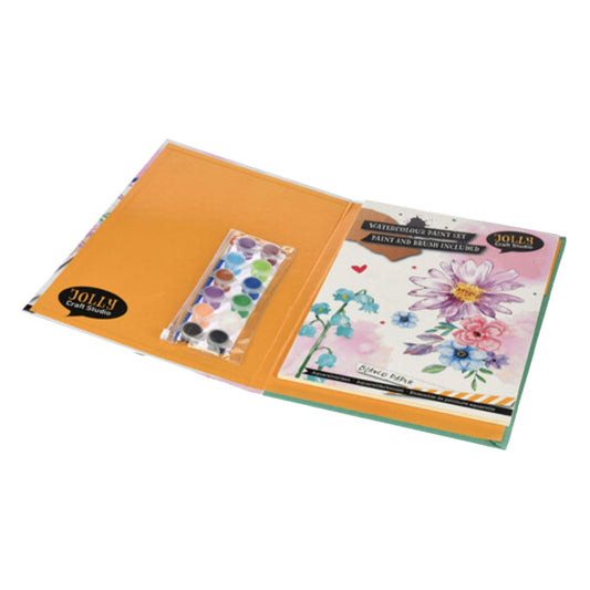Watercolor Painting Set with Paper