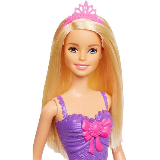 Barbie Prinsessenpop met Blond Haar en Paarse Jurk - Mattel