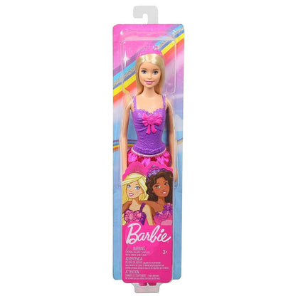 Barbie Princess Doll with Blonde Hair and Purple Dress - Mattel