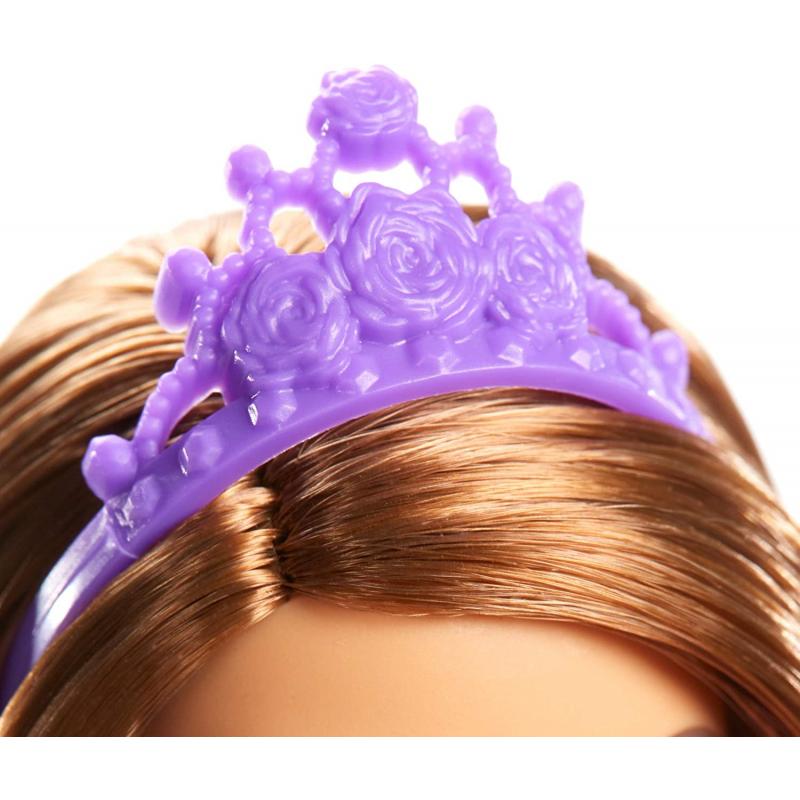 Barbie Prinsessenpop met Bruin Haar en Paarse Jurk - Mattel