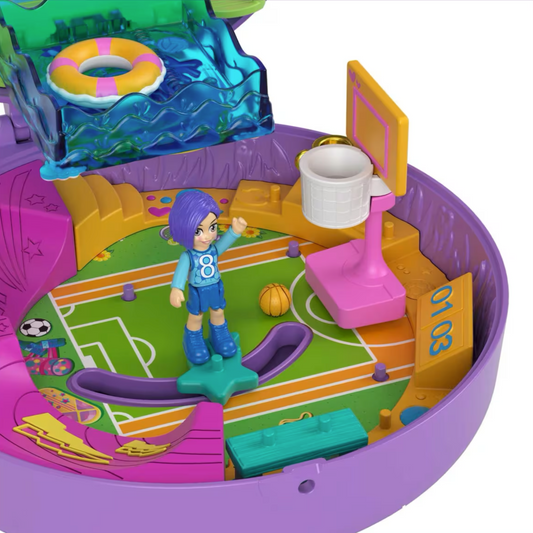 Polly Pocket Soccer Squad Compact Playset - Mattel