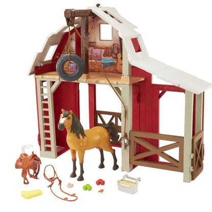 Spirit Untamed Swing &amp; Saddle Barn Speelset - Mattel