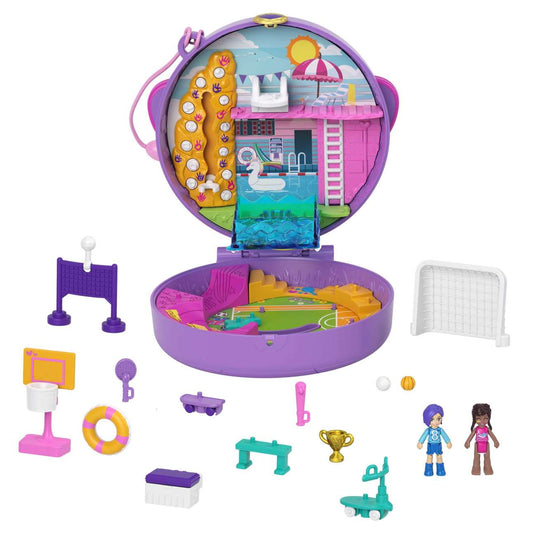 Polly Pocket Soccer Squad Compact Playset - Mattel